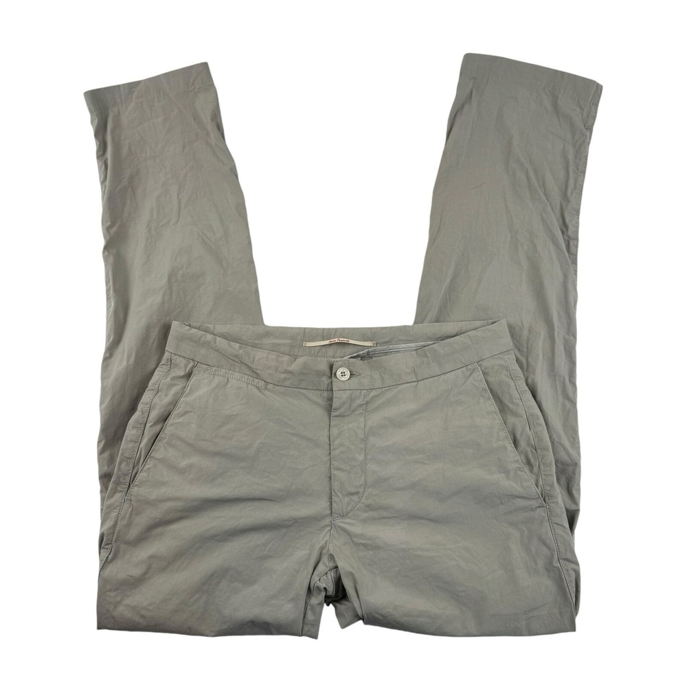 Marco Pescarolo Capro Mens Stone Brown Cotton Drawstring Chino Pants 30x29 Italy